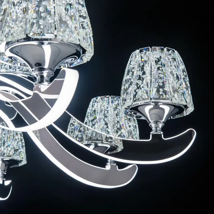 Подвесная люстра Citilux Eletto Montserrat EL338P12 Цвет плафонов белый Цвет арматуры хром от ImperiumLoft
