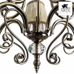 Подвесная люстра Arte Lamp Charm A2083LM-5AB Цвет арматуры бронза Цвет плафонов кремовый от ImperiumLoft