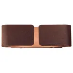 Накладной светильник Ideal Lux Clip CLIP AP2 SMALL CORTEN Цвет арматуры коричневый Цвет плафонов коричневый