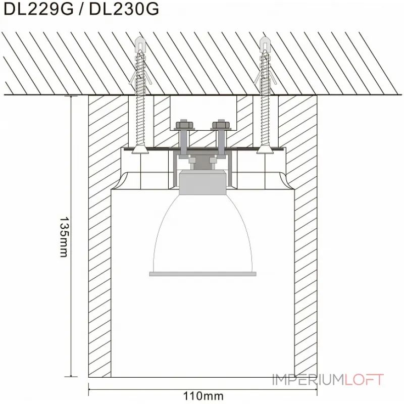 Накладной светильник Donolux DL230 DL230G