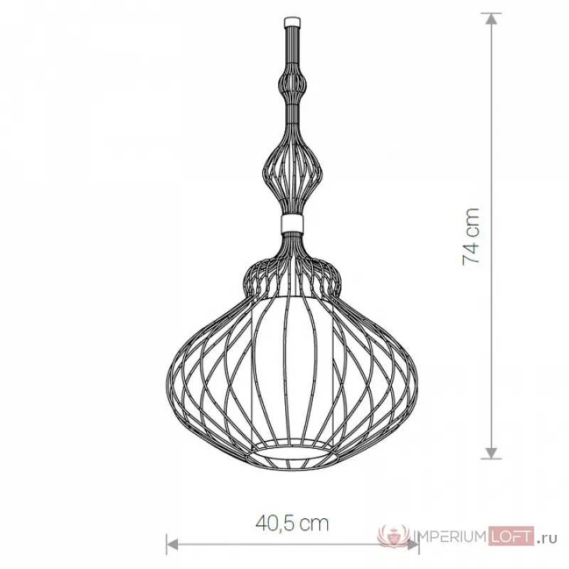 Плафон Nowodvorski Cameleon Abi M BL 8582 цвет плафонов черный от ImperiumLoft