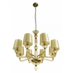 Подвесная люстра Divinare Bilancia 1154/02 LM-8 Цвет арматуры Янтарный Цвет плафонов золото от ImperiumLoft