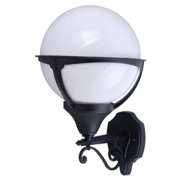 Светильник на штанге Arte Lamp Monaco A1491AL-1BK Цвет арматуры черный Цвет плафонов белый
