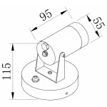 Спот Maytoni Scope O025WL-01B от ImperiumLoft