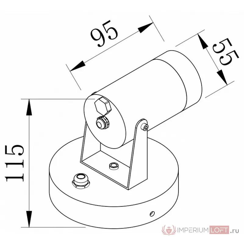 Спот Maytoni Scope O025WL-01B от ImperiumLoft