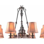 Подвесная люстра Divinare Archeo 1165/01 LM-8 Цвет арматуры никель Цвет плафонов кремовый от ImperiumLoft