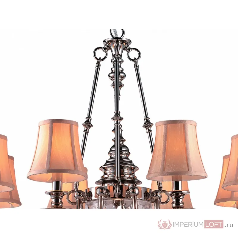 Подвесная люстра Divinare Archeo 1165/01 LM-8 Цвет арматуры никель Цвет плафонов кремовый от ImperiumLoft