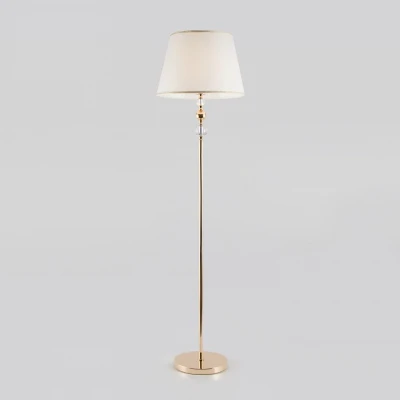 Напольный светильник с тканевым абажуром 01072/1 золото