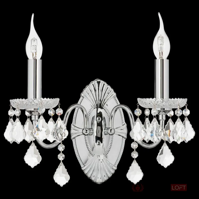 Бра Lightstar Classic 700624 Цвет арматуры хром Цвет плафонов прозрачный от ImperiumLoft