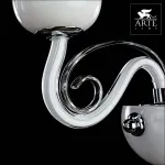 Бра Arte Lamp Biancaneve A8110AP-1WH Цвет арматуры хром Цвет плафонов белый