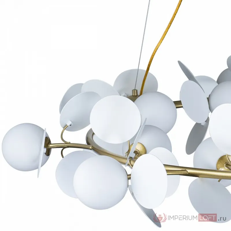 Подвесная люстра Loft it Matisse 10008/1300 white Цвет арматуры золото Цвет плафонов белый от ImperiumLoft