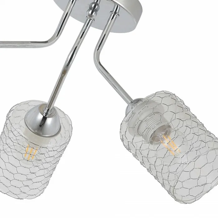 Потолочная люстра Hiper Bacco H180-3 Цвет арматуры хром Цвет плафонов прозрачный от ImperiumLoft