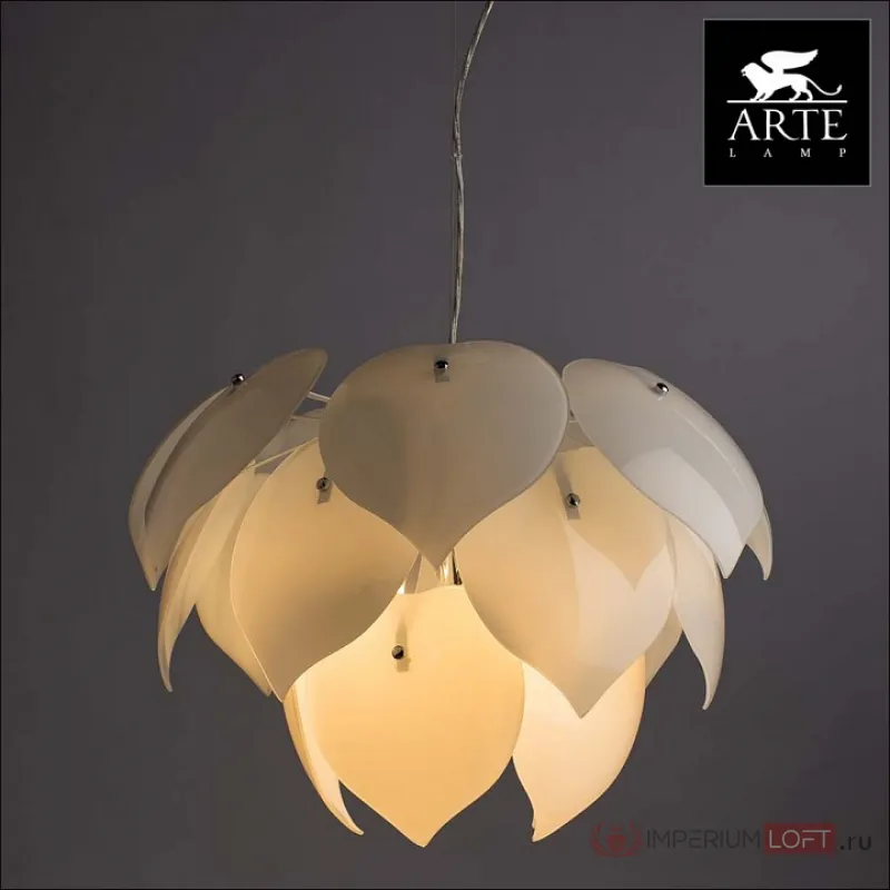 Подвесной светильник Arte Lamp Palmer A5694SP-5WH Цвет арматуры белый Цвет плафонов белый от ImperiumLoft
