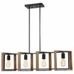 Подвесной светильник Vele Luce Bastion 742 VL6112P04 Цвет арматуры черный Цвет плафонов черный от ImperiumLoft
