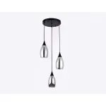 Подвесной светильник Ambrella Traditional 9 TR3550 Цвет плафонов серый Цвет арматуры черный