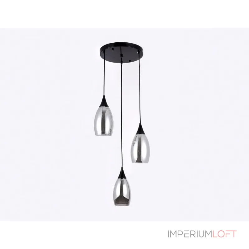 Подвесной светильник Ambrella Traditional 9 TR3550 Цвет плафонов серый Цвет арматуры черный
