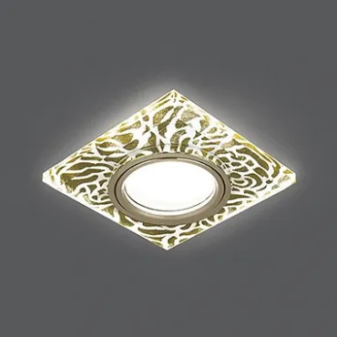 Встраиваемый светильник Gauss Backlight 5 BL063 Цвет плафонов золото Цвет арматуры хром