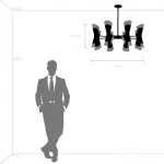 Люстра на штанге Lightstar Strato 817164 