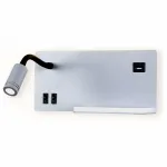 Бра Ambrella Wall 10 FW292 GR/BK серый/черный LED 4200K 5W+3W 260*150*110 Цвет арматуры серый Цвет плафонов серый