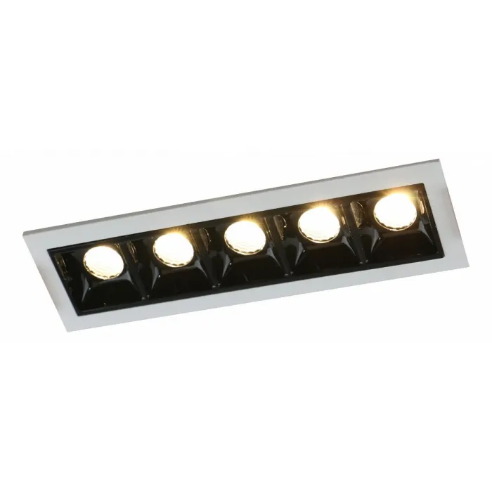Встраиваемый светильник Arte Lamp Grill A3153PL-5BK Цвет арматуры черный Цвет плафонов янтарный от ImperiumLoft