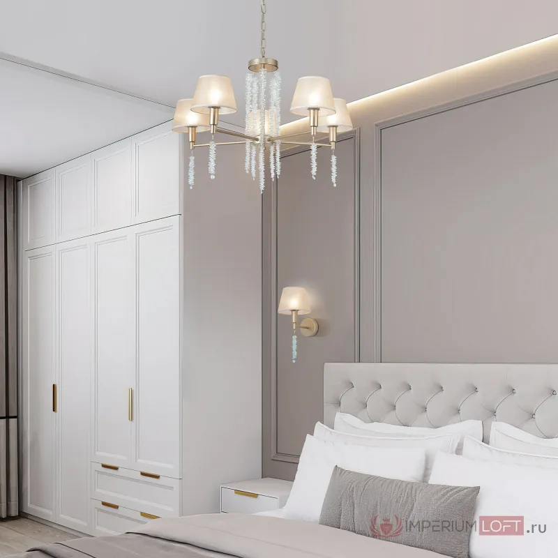 Бра Eurosvet Charuel 60148/1 матовое золото от ImperiumLoft