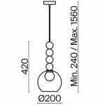 Подвесной светильник Freya Focus FR5220PL-01CH3 от ImperiumLoft