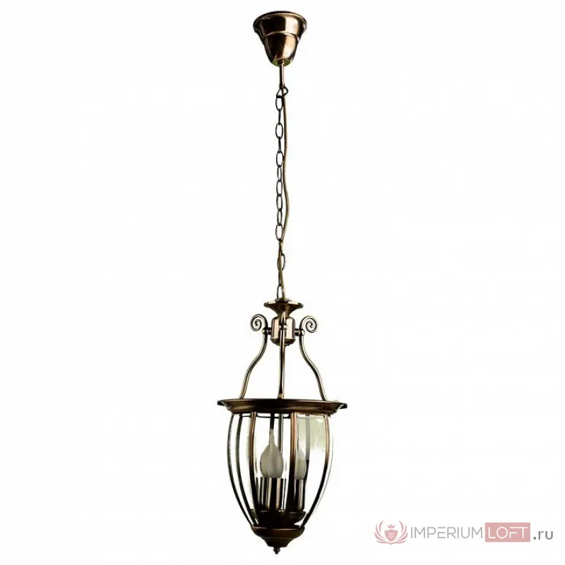Подвесной светильник Arte Lamp Rimini A6509SP-3AB Цвет арматуры бронза Цвет плафонов прозрачный от ImperiumLoft