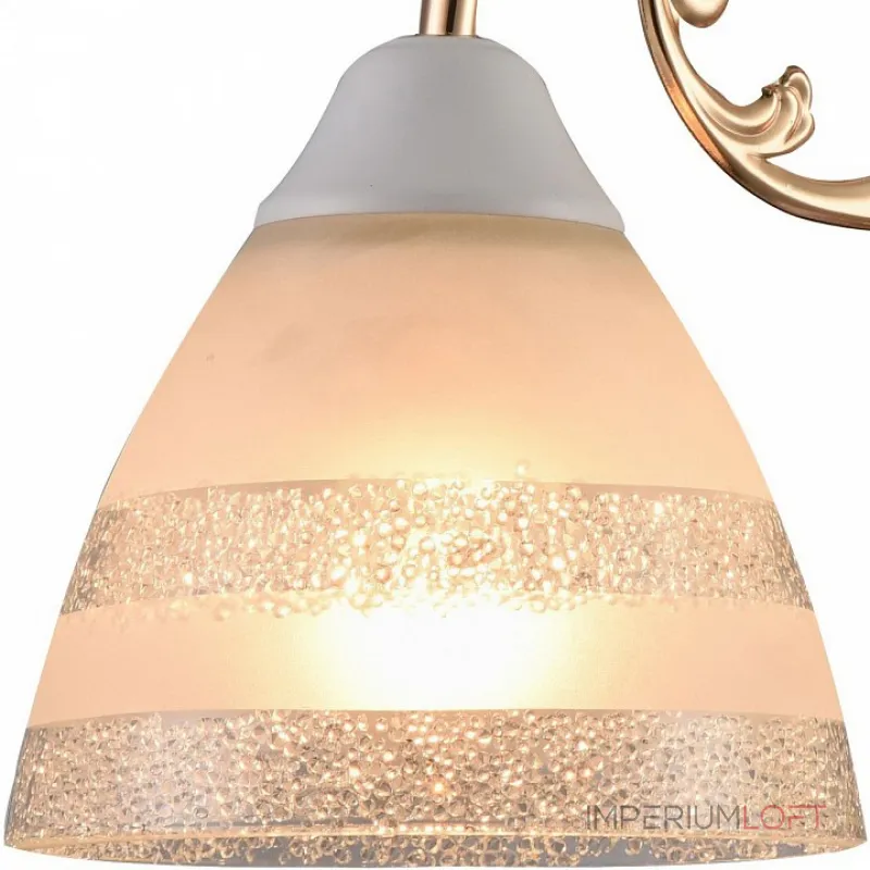 Бра Arte Lamp 7072 A7072AP-1WG Цвет арматуры золото Цвет плафонов белый