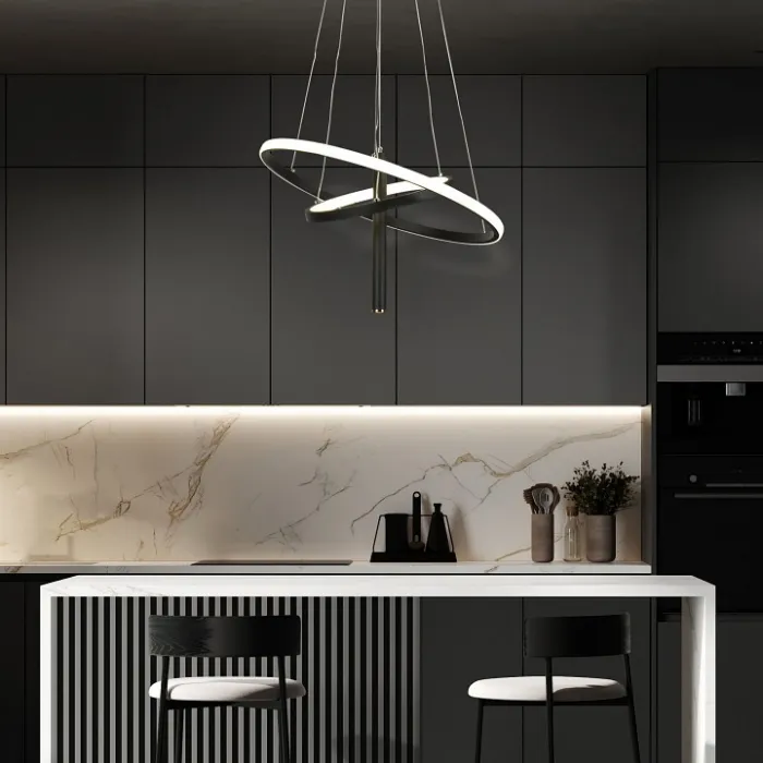 Подвесной светильник Eurosvet Stroke 90270/1 черный от ImperiumLoft