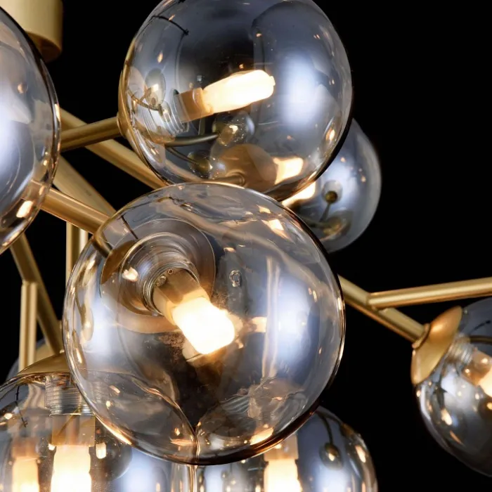 Потолочная люстра Maytoni Dallas MOD545PL-20G Цвет арматуры золото Цвет плафонов янтарный от ImperiumLoft