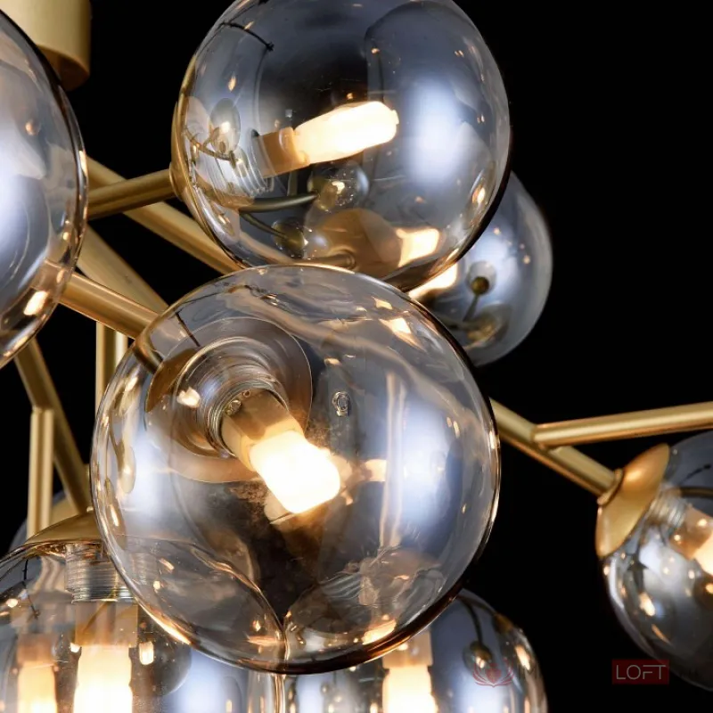 Потолочная люстра Maytoni Dallas MOD545PL-20G Цвет арматуры золото Цвет плафонов янтарный от ImperiumLoft