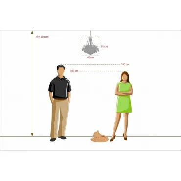 Подвесная люстра MW-Light Жемчуг 14 232017306 Цвет арматуры золото Цвет плафонов прозрачный от ImperiumLoft