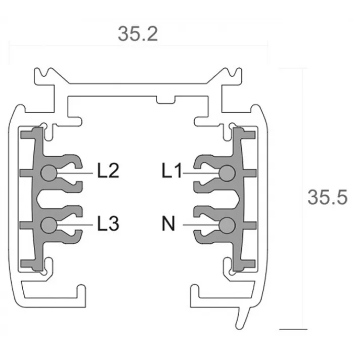 Трек накладной Deko-Light D Line 710001 от ImperiumLoft