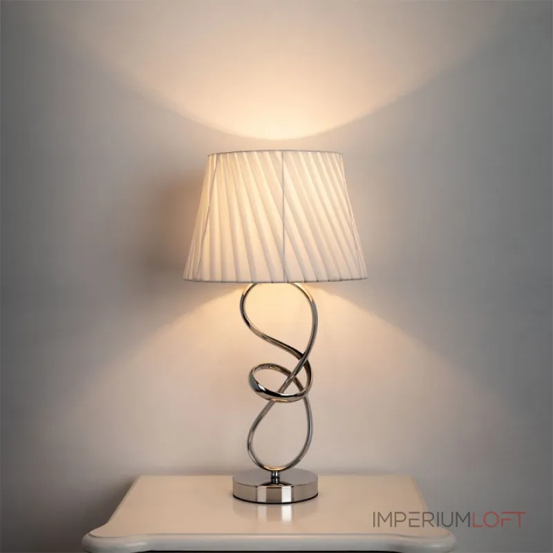 Настольная лампа декоративная Arte Lamp Estelle A1806LT-1CC Цвет плафонов белый Цвет арматуры хром Настольная лампа декоративная Arte Lamp Estelle A1806LT-1CC Цвет плафонов белый Цвет арматуры хром