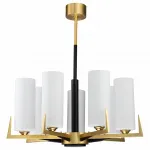 Подвесная люстра Favourite Maximo 2623-7P цвет арматуры латунь цвет плафонов белый от ImperiumLoft