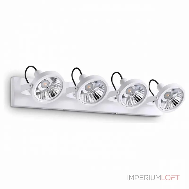 Спот Ideal Lux Glim GLIM PL4 BIANCO Цвет плафонов белый Спот Ideal Lux Glim GLIM PL4 BIANCO Цвет плафонов белый