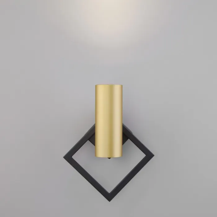 Бра Eurosvet Turro 20091/1 LED черный/ золото Цвет плафонов золото Цвет арматуры черный от ImperiumLoft
