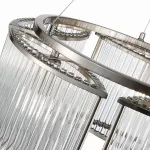 Подвесная люстра ST-Luce Velletri SL1627.103.05 Цвет арматуры серый Цвет плафонов неокрашенный