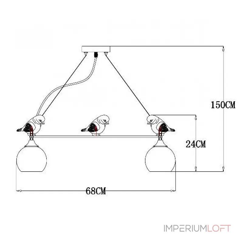 Подвесная люстра Arte Lamp Gemelli A2150SP-5WG 