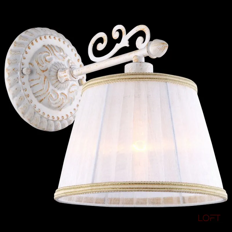 Бра Arte Lamp Jess A9513AP-1WG Цвет арматуры золото Цвет плафонов белый