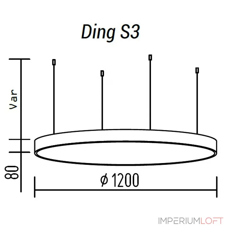 Подвесной светильник TopDecor Ding Ding S3 10
