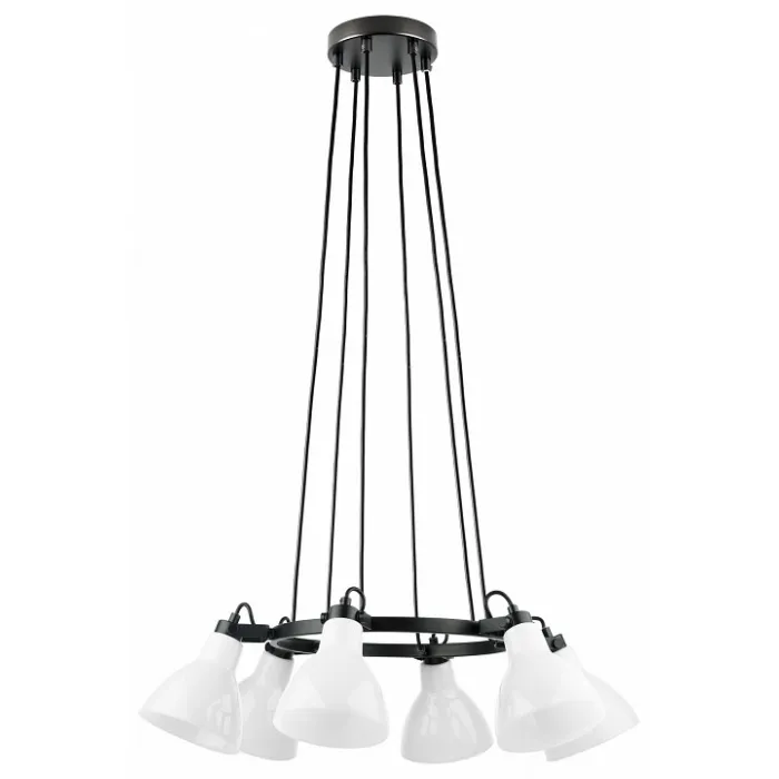 Подвесная люстра Lightstar Acrobata 761160 Цвет арматуры черный Цвет плафонов белый от ImperiumLoft