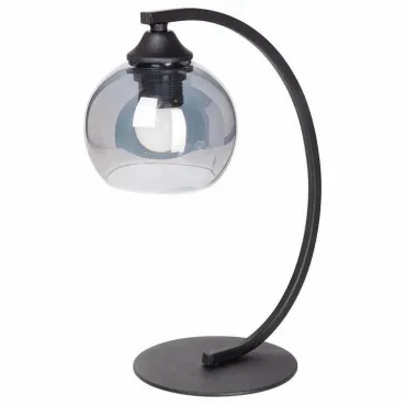 Настольная лампа декоративная Vitaluce V4354 V4354-1/1L Цвет плафонов серый Цвет арматуры черный