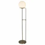 Торшер Arte Lamp Bergamo A2990PN-1AB Цвет арматуры бронза Цвет плафонов белый