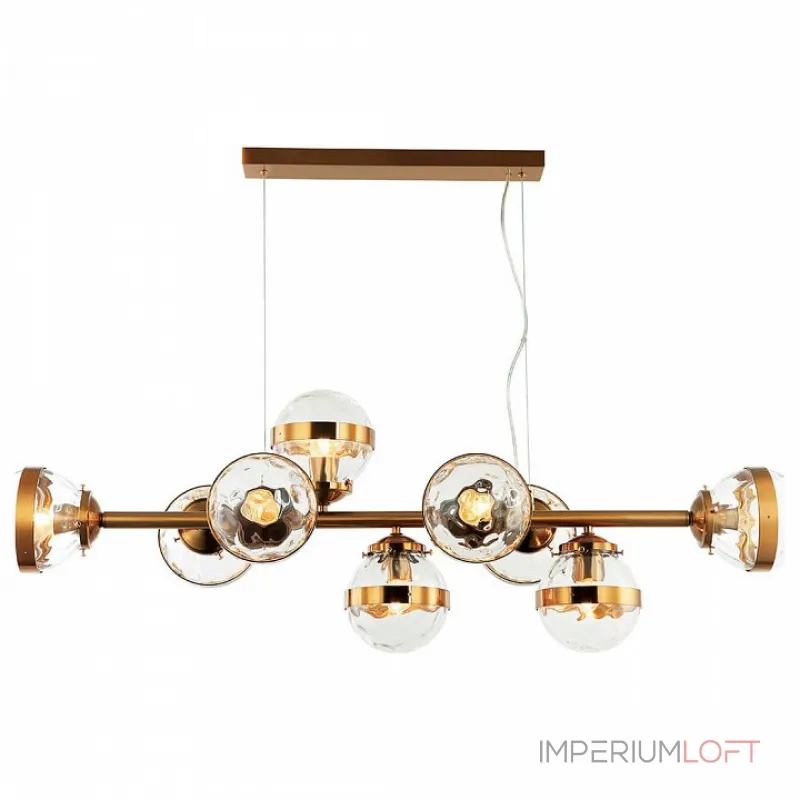 Подвесной светильник Stilfort Sogno 2134/05/09P Цвет плафонов прозрачный Цвет арматуры золото от ImperiumLoft Подвесной светильник Stilfort Sogno 2134/05/09P Цвет плафонов прозрачный Цвет арматуры золото от ImperiumLoft