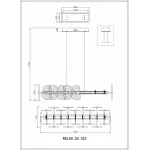 Подвесная люстра Wertmark Nicola WE159.20.323