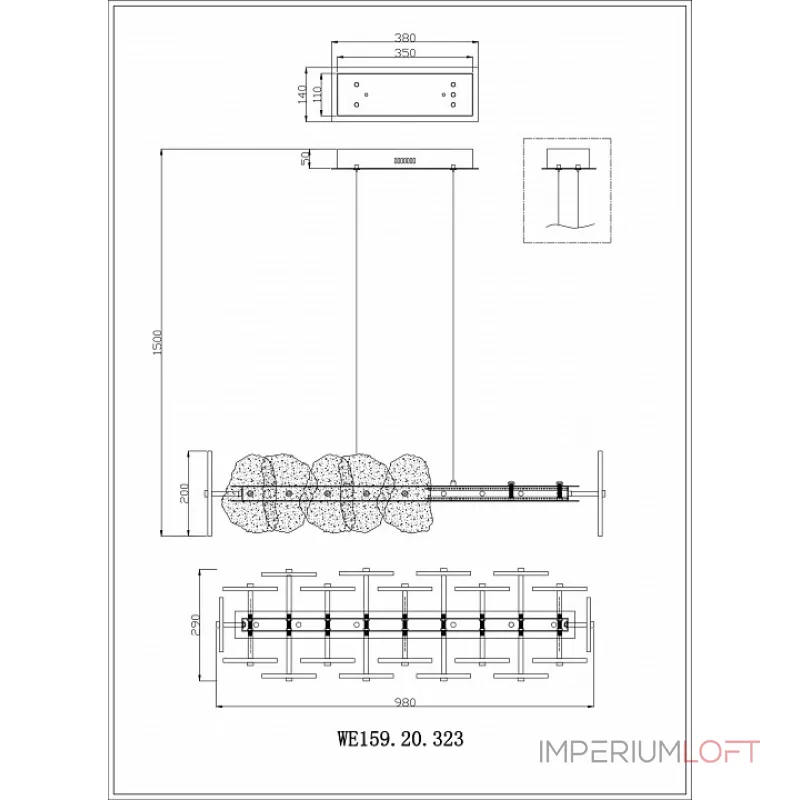 Подвесная люстра Wertmark Nicola WE159.20.323 Подвесная люстра Wertmark Nicola WE159.20.323