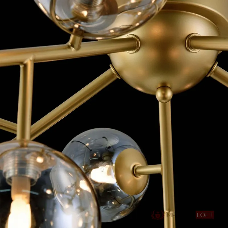 Потолочная люстра Maytoni Dallas MOD545PL-20G Цвет арматуры золото Цвет плафонов янтарный от ImperiumLoft