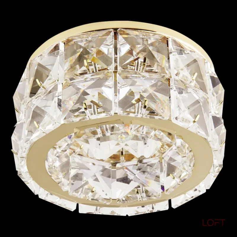 Встраиваемый светильник Lightstar Onora Grande 032802 Цвет арматуры золото Цвет плафонов прозрачный от ImperiumLoft Встраиваемый светильник Lightstar Onora Grande 032802 Цвет арматуры золото Цвет плафонов прозрачный от ImperiumLoft