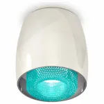 Накладной светильник Ambrella Techno 139 XS1143011 Цвет арматуры серебро Цвет плафонов голубой